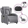vidaXL Electric Massage Recliner Chair Light Grey Fabric