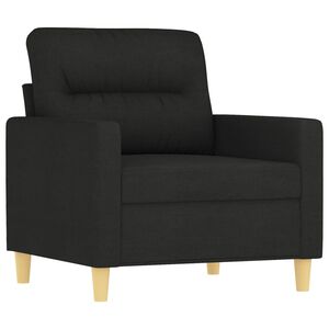 vidaXL Sofa Chair Black 60 cm Fabric