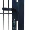 vidaXL 2D Fence Gate (Single) Anthracite Grey 100x120 cm