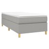 vidaXL Bed Frame without Mattress Light Grey 100x203 cm Fabric