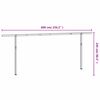 vidaXL Awning Post Set White 600x245 cm Iron