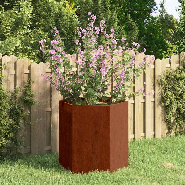 vidaXL Planter Rusty 40x40x45 cm Corten Steel