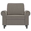 vidaXL Sofa Chair Light Grey 60 cm Velvet