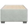 vidaXL Bed Frame without Mattress Light Grey Twin Velvet