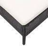 vidaXL 5 Piece Garden Sofa Set with Cushions Poly Rattan Black