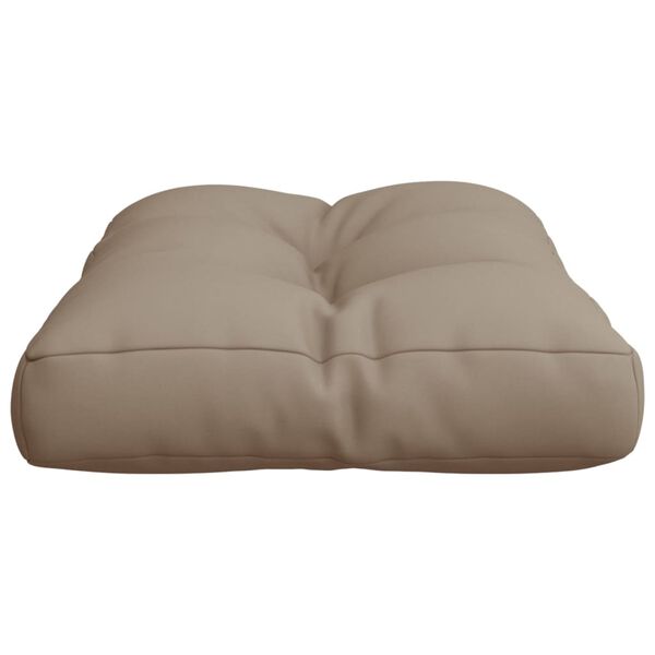 vidaXL Pallet Cushion Taupe 60x40x12 cm Fabric