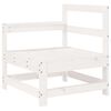 vidaXL 4 Piece Garden Lounge Set White Solid Wood Pine