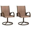 vidaXL 3 Piece Garden Dining Set Textilene and Steel