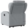 vidaXL Stand up Massage Recliner Chair Light Grey Fabric