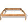 vidaXL Bed Frame without Mattress Solid Oak Wood 152x203 cm