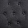 vidaXL Dining Chairs 2 pcs Dark Gray Fabric