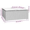 vidaXL 11 Piece Garden Lounge Set with Cushions Poly Rattan Grey