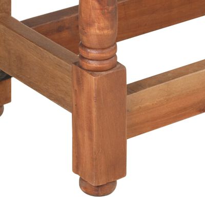 vidaXL Dining Table Round 110x76 cm Solid Mango Wood