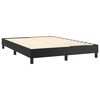 vidaXL Box Spring Bed Frame Black Double Faux Leather