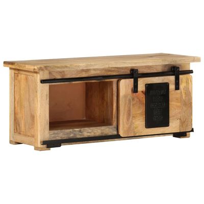vidaXL TV Cabinet 90x35x40 cm Solid Mango Wood