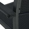 vidaXL Garden Chairs 2 pcs Black Plastic Rattan Look