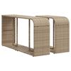 vidaXL 10 Piece Garden Sofa Set with Cushions Beige Poly Rattan