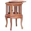 vidaXL Vitrine Cabinet Natural 50x50x76 cm Solid Mahogany Wood