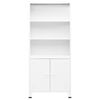 vidaXL Industrial Bookshelf White 80x32x180 cm Steel