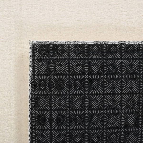 vidaXL Washable Rug Soft Shaggy Cream 160x230 cm Anti Slip