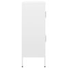 vidaXL Storage Cabinet White 80x35x101.5 cm Steel