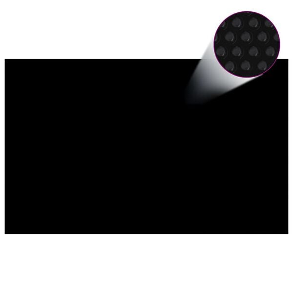 vidaXL Floating PE Solar Pool Film 260x160 cm Black and Blue