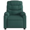 vidaXL Electric Massage Recliner Chair Dark Green Fabric