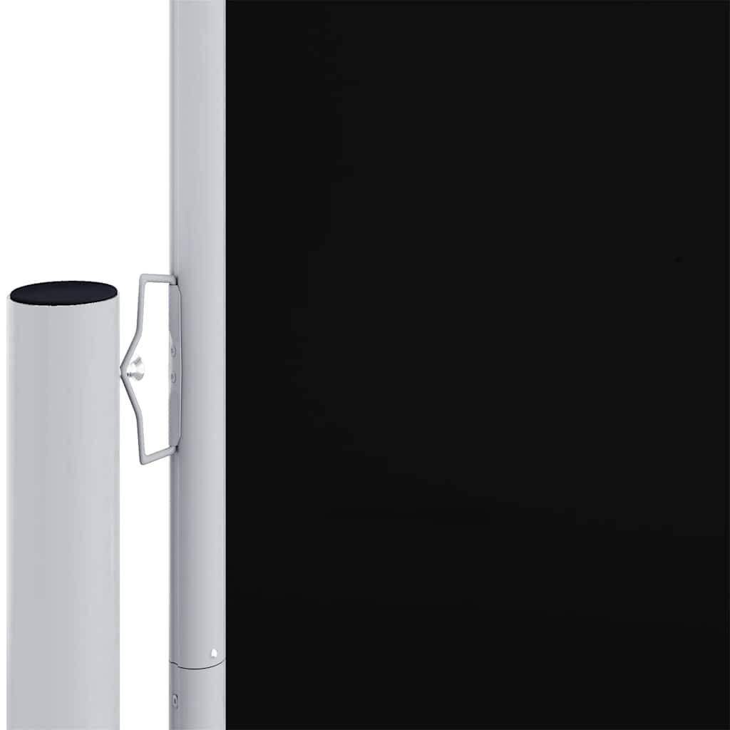 vidaXL Retractable Side Awning Black 117x1200 cm