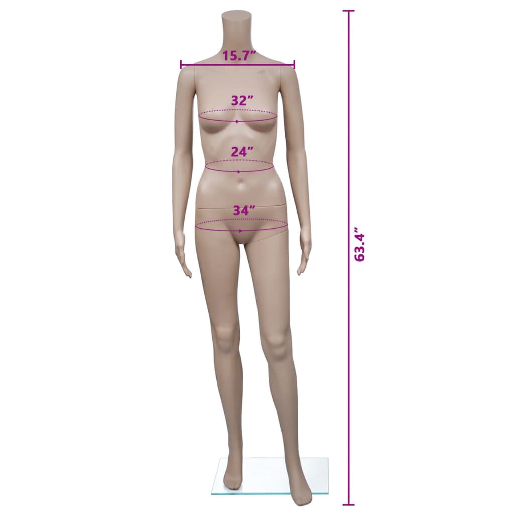 vidaXL Mannequin Women Without Head