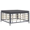 vidaXL 8 Piece Garden Lounge Set with Cushions Anthracite Poly Rattan