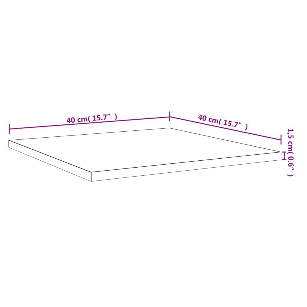 vidaXL Bookshelf Boards 4 pcs Black 40x40x1.5 cm Engineered Wood
