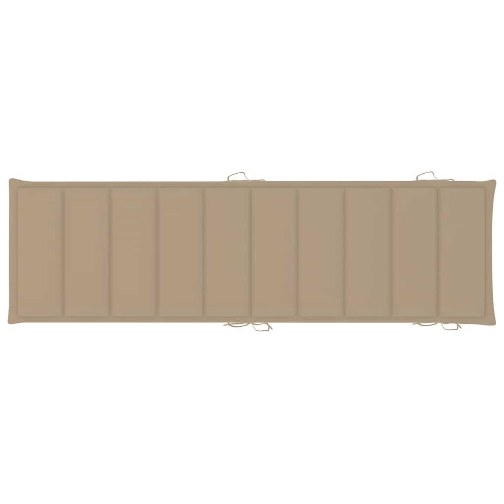 vidaXL Sun Loungers 2 pcs with Cushions Solid Wood Acacia