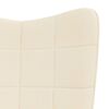 vidaXL Rocking Chair Cream Fabric