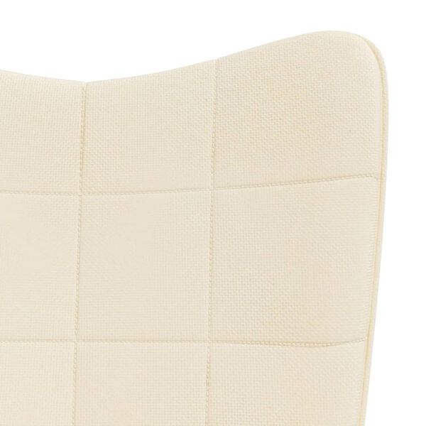 vidaXL Rocking Chair Cream Fabric