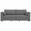 vidaXL Sofa with Cushion Dark grey 219 x 77 x 82 cm Fabric