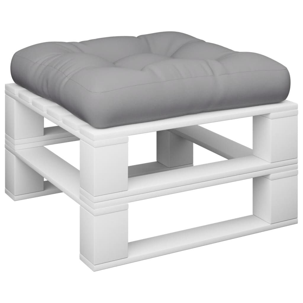 vidaXL Pallet Cushion Grey Fabric