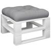 vidaXL Pallet Cushion Grey Fabric