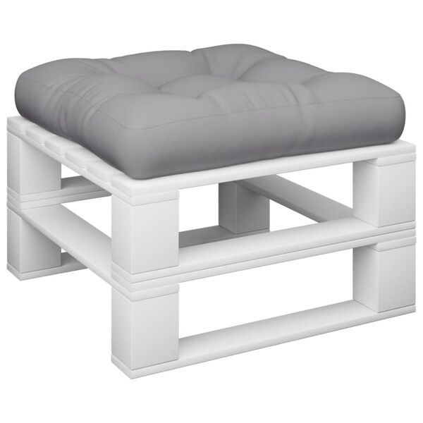 vidaXL Pallet Cushion Grey Fabric