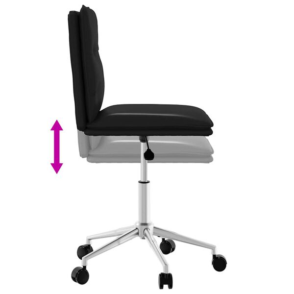 vidaXL Dining Chair Black Faux Leather