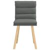 vidaXL Dining Chairs 2 pcs Dark Grey Fabric