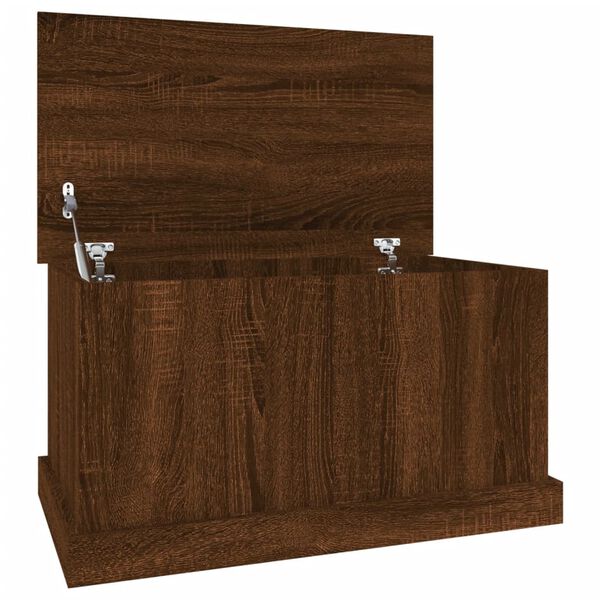 vidaXL Storage Box Brown Oak 70x40x38 cm Engineered Wood