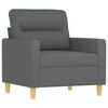 vidaXL 3 Piece Sofa Set with Pillows Dark Grey Fabric