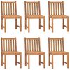 vidaXL 7 Piece Garden Dining Set 150x90 cm Solid Teak Wood