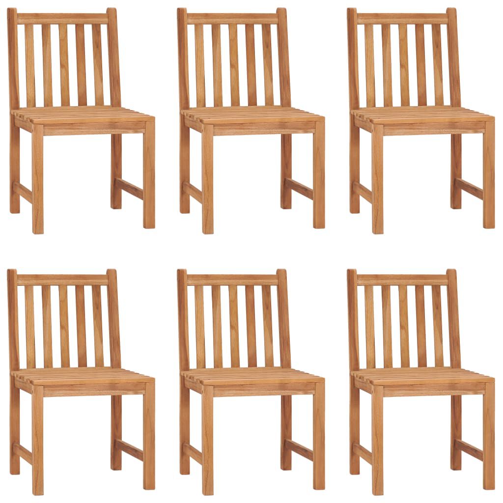 vidaXL 7 Piece Garden Dining Set 150x90 cm Solid Teak Wood
