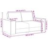 vidaXL Sofa Chair Black 160 x 78 x 84 cm Artificial Leather