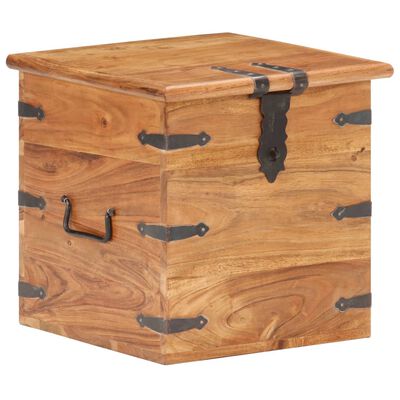 vidaXL Chest 40x40x40 cm Solid Acacia Wood