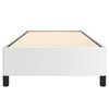 vidaXL Bed Frame without Mattress White 100x190 cm Twin Faux Leather