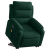 vidaXL Electric Stand up Massage Recliner Chair Dark Green Velvet