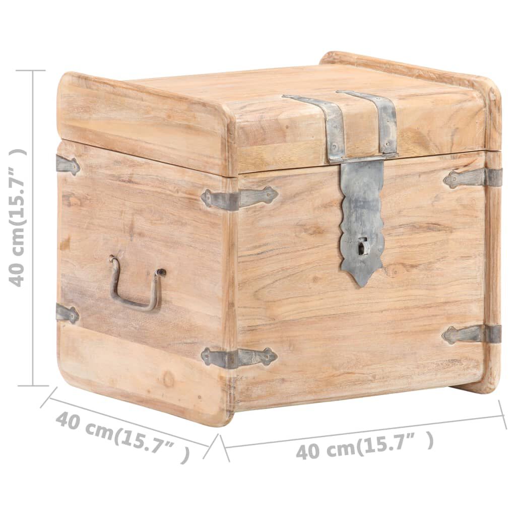 vidaXL Chest 40x40x40 cm Solid Acacia Wood