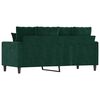 vidaXL 2-Seater Sofa Dark Green 140 cm Velvet